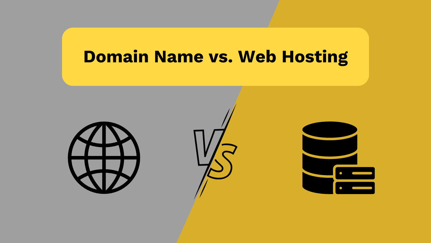 What is the differences between domain and web hosting