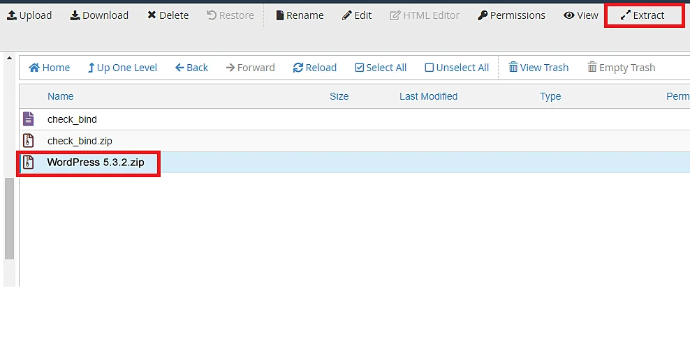 extraxt-wordpress-file A Step-by-Step Guide to Setting Up WordPress Manually in VPS/Shared hosting